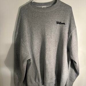 Wilson grey crewneck sweatshirt sweatshirt